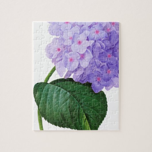 Redoute Paarse Hydrangea Legpuzzel (Verticaal)