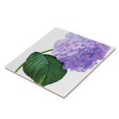 Redoute Paarse hydrangea Onderzetter van keramisch Tegeltje (Zijkant)