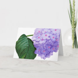 Redoute Paarse Hydrangea Wenskaart Kaart