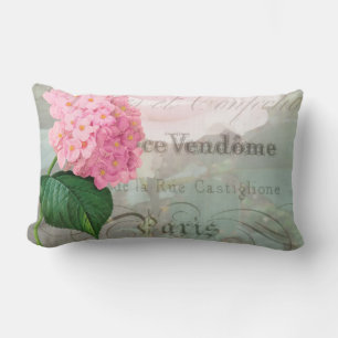 Redoute Pink Hydrangea Lumbar Pillow Kussen