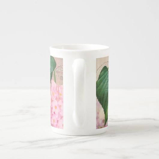 Redoute Pink Hydrangea Mok Cup (Achterkant)