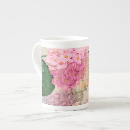 Redoute Pink Hydrangea Mok Cup (Links)