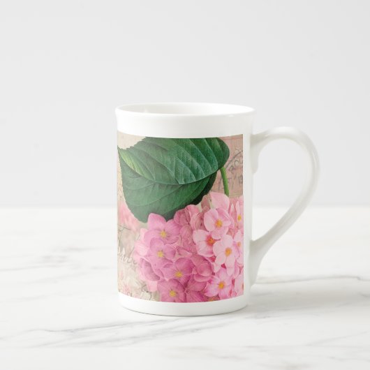 Redoute Pink Hydrangea Mok Cup (Rechts)