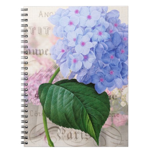 Redoute Pink Hydrangea Notitieboek (Voorkant)