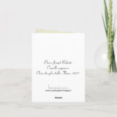 Redoute Red Camellia botanische printkaarten Kaart (Achterkant)