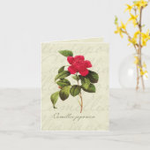 Redoute Red Camellia botanische printkaarten Kaart (Gele Bloem)