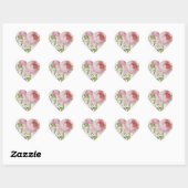 Redoute  Roos Heart Shape Stickers (Vel)