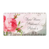  Redoute Roos Verzendlabels Etiket (Voorkant)