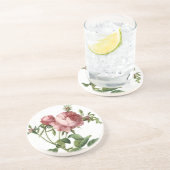 Redoute Roos Zandsteen Onderzetter (Zijkant)