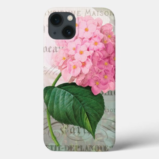 Redoute Roze Hydrangea iPad-luchttas Case-Mate iPhone Case (Achterkant)