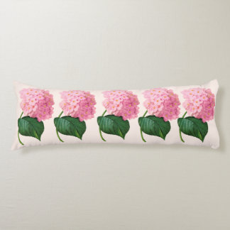 Redoute roze hydrangeas lichaamskussen