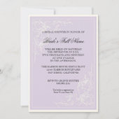 Redoute roze roos, lavendel bloemig Vrijgezellenfe Kaart (Voorkant)