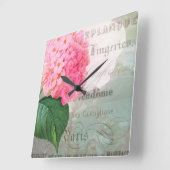 Redoute Shabby Franse Accent Clock Vierkante Klok (Hoek)