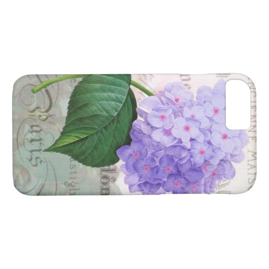 Redoute Shabby Pink Hydrangea iPhone 7 Hoesje (Achterkant (Horizontaal))