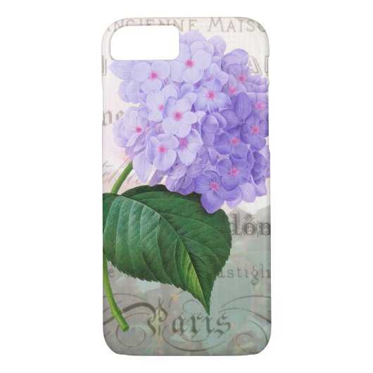 Redoute Shabby Pink Hydrangea iPhone 7 Hoesje (Achterkant)