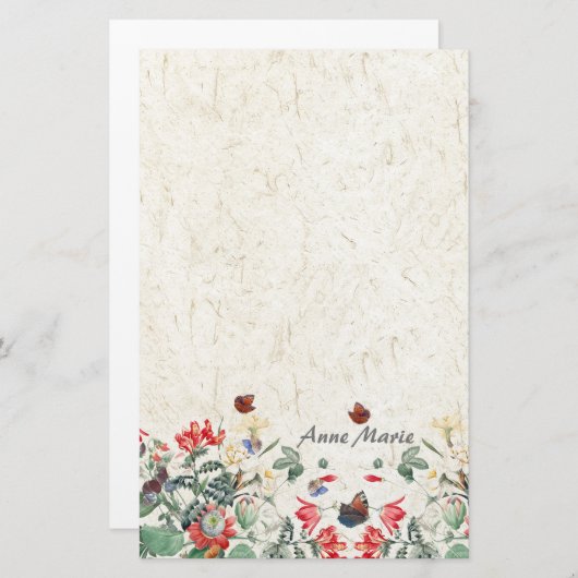 Redoute Tuinvlinderbakkerij Briefpapier (Voorkant / Achterkant)