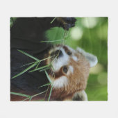 RedPanda 002 Fleece Deken (Voorkant (Horizontaal))
