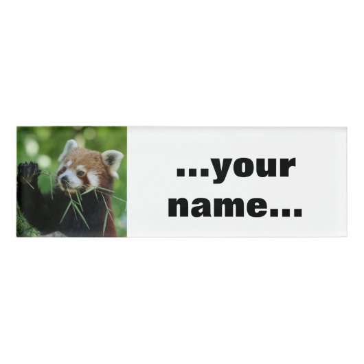 RedPanda 002 Naambadge (Voorkant)