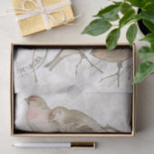 Redpoll Vogeltak Natuur Decoupage Parijse Vintage Tissuepapier (Geschenk)