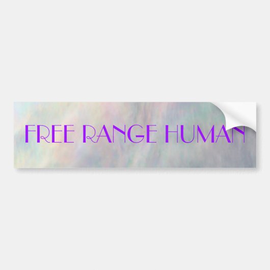 REDREAMING FREE RANGE HUMAN sticker (Voorkant)