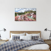 Redrock Herfsten - Glacier National Park Canvas Afdruk (Insitu (Slaapkamer))