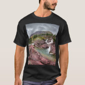Redrock Herfsten - Glacier National Park T-shirt (Voorkant)
