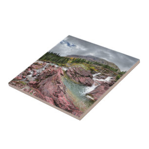 Redrock Herfsten - Glacier National Park Tegeltje