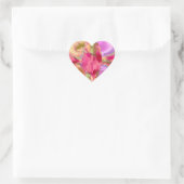 REDROSE Petal Crystal Design Hart Sticker (Tas)
