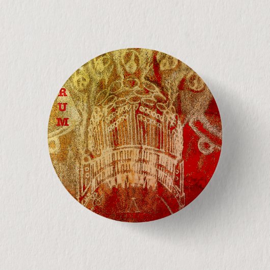 Redrum Album Art Ronde Button 3,2 Cm (Voorkant)