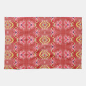 Reds Bloemen Keuken Handdoek met Paarse (Horizontaal)