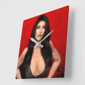 RedSide wall clock Vierkante Klok (Hoek)