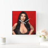 RedSide wall clock Vierkante Klok (Huis)