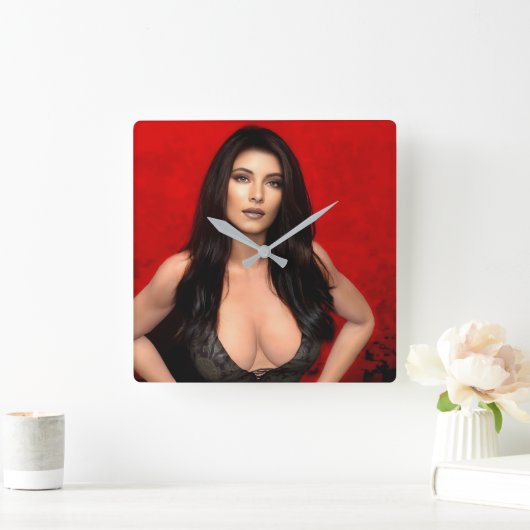 RedSide wall clock Vierkante Klok (Huis)