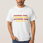 REDSKINS, BLACKSKINS WHITESKINS, T-SHIRT (Voorkant)