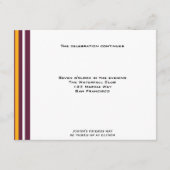 Redskins Football Sportbalk MitzvahReception Informatiekaartje (Voorkant)