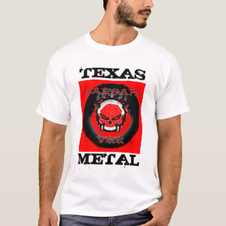 REDSKULLZAZ, TEXAS, METAAL T-SHIRT