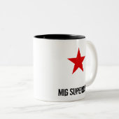 Redstar, Mig Superiority Tweekleurige Koffiemok (Voorkant rechts)
