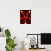 Redstaro Geometry Fractal Art Poster (Thuiskantoor)