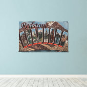 Redstone, Colorado - grote letterscènes Canvas Afdruk (Insitu (Houten vloer))