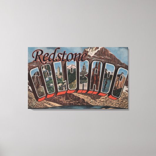 Redstone, Colorado - grote letterscènes Canvas Afdruk (Voorkant)