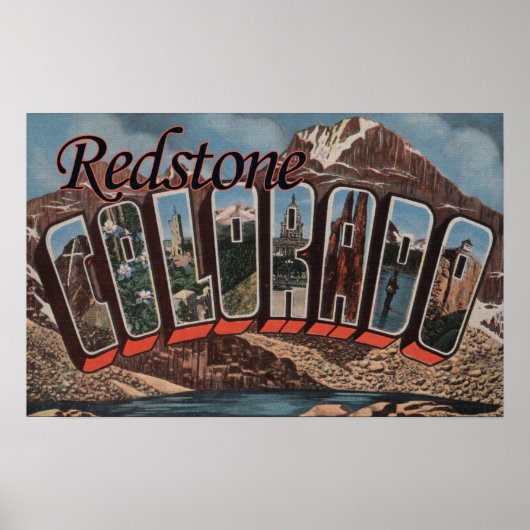Redstone, Colorado - grote letterscènes Poster (Voorkant)