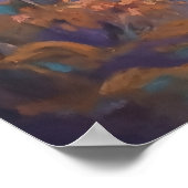 Redstone Waterval - Pastel Impressionistische Stij Poster (Hoek)