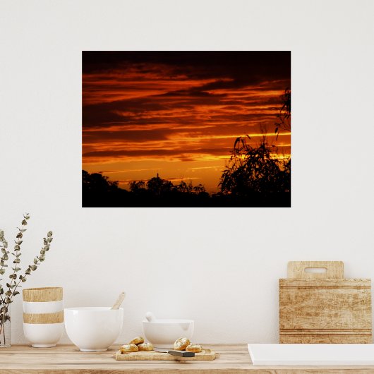 RedSunset Poster (Keuken)