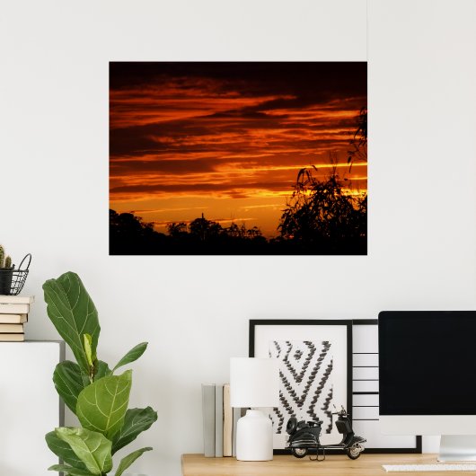 RedSunset Poster (Thuiskantoor)