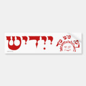 Redt Mit Mir Yiddish Zun Bumpersticker (Voorkant)