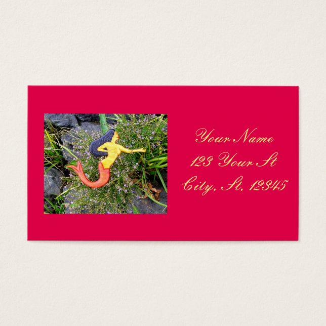 redtail sirena mermaid visitekaartjes (Voorkant)
