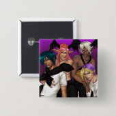 Redthread Cast-knop (vierkant) Vierkante Button 5,1 Cm (Voorkant /achterkant)