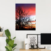 RedTones Skies Print (Thuiskantoor)