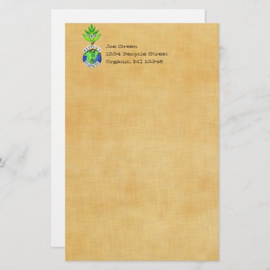 ReDuce gebruiken Recyclen Briefpapier (Voorkant / Achterkant)