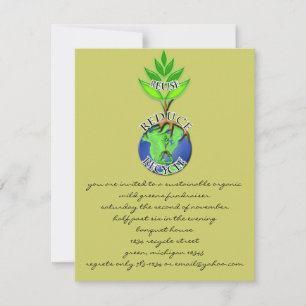 ReDuce gebruiken Recyclen Kaart